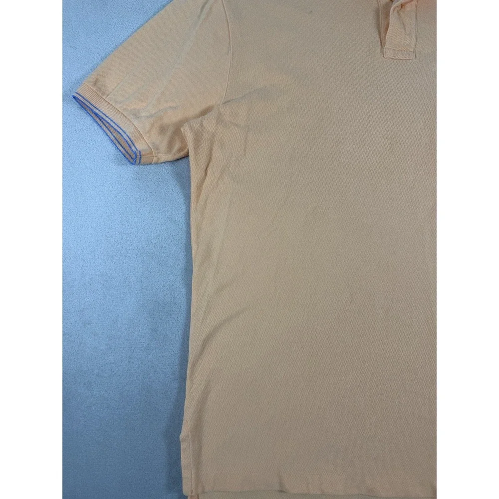 Vintage Polo Ralph Lauren Peach Short Sleeve Pocket Polo Shirt Size L